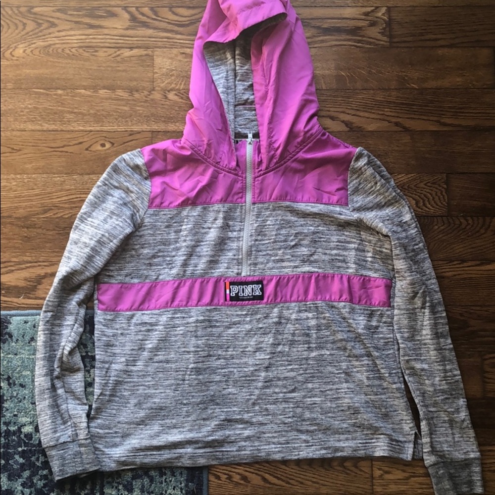 PINK hoodie.